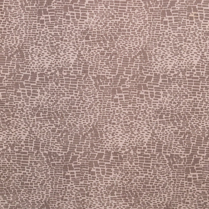 Moonlight and Taupe Gray Block Printed Stretch Twill