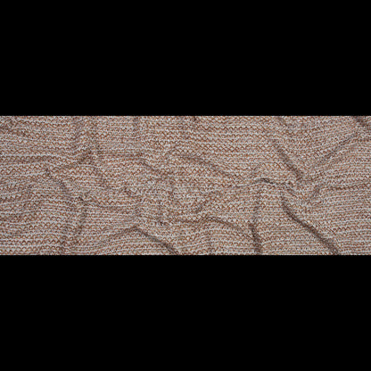 Italian White and Orange Blended Wool Knit Folded