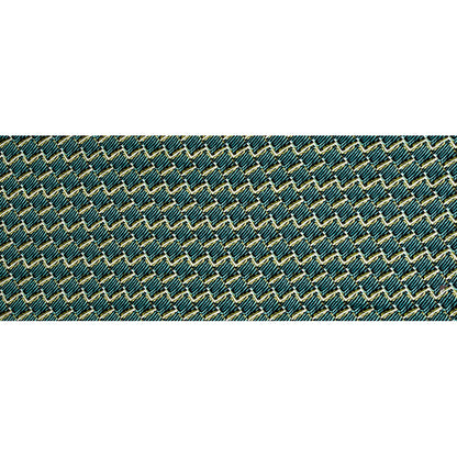 Blue Tiger Striped Diamond Printed Stretch Cotton Twill Folded