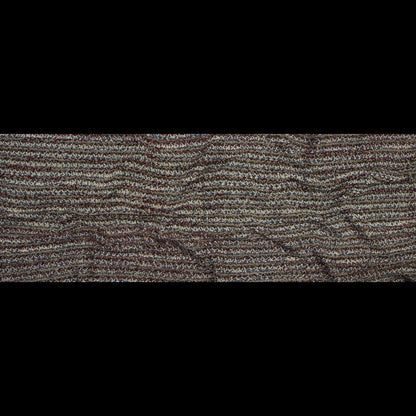 Italian Beige, Red and Slate Chunky Wool Knit Folded