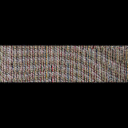 Multicolor Loosely Woven Wool Tweed Folded