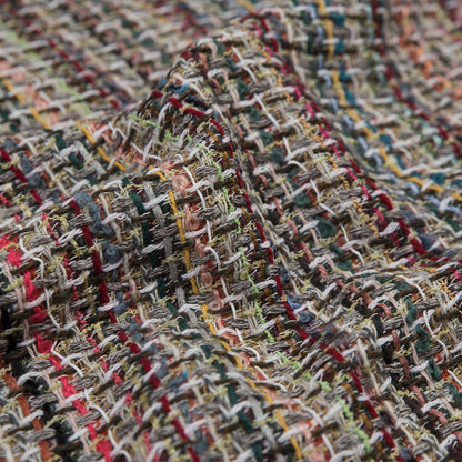 Multicolor Loosely Woven Wool Tweed Full