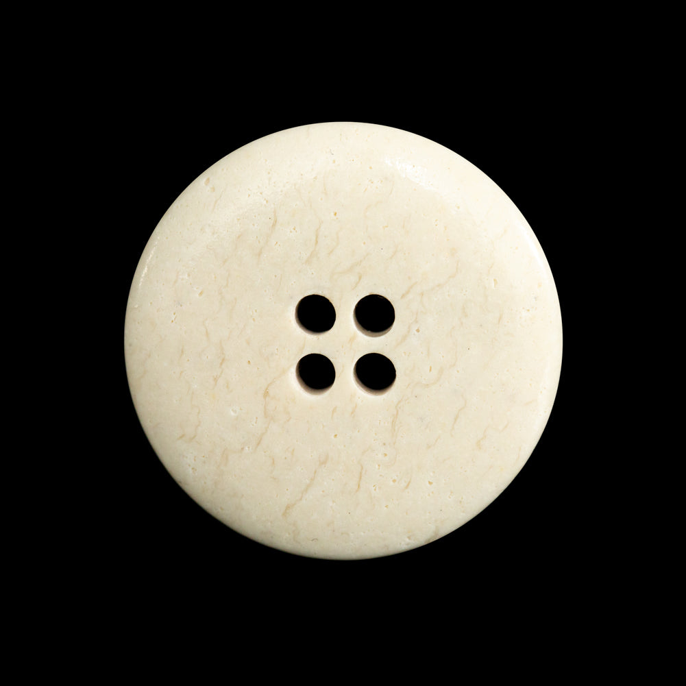 Beige Horn 4-Hole Button - 40L/25.5mm Detail