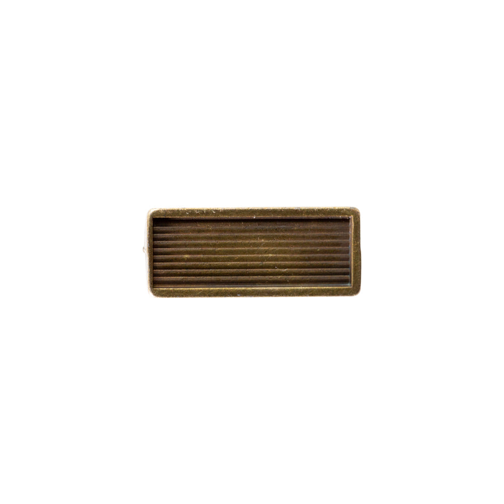 Gold Metal Toggle Button - 0.25" x 0.5" - Detail - Image 3 of 4