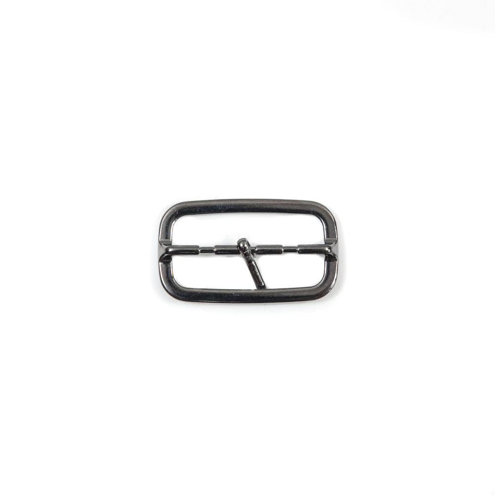 Gunmetal Nickel Metal Buckle - 1.875 x 1 - Detail