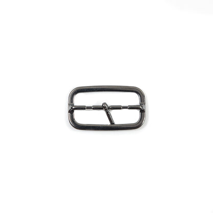 Gunmetal Nickel Metal Buckle - 1.875 x 1 - Detail