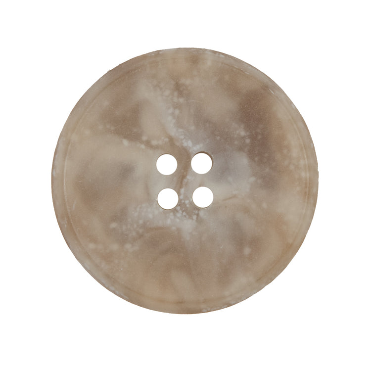 template--26688905969737__main-Beige Marbled Plastic 4-Hole Button - 44L/28mm