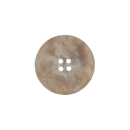 Beige Marbled Plastic 4-Hole Button - 32L/20mm