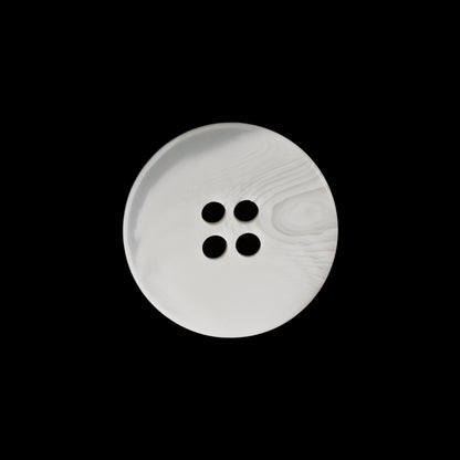 White Swirl 4-Hole Button - 32L/20mm - Detail