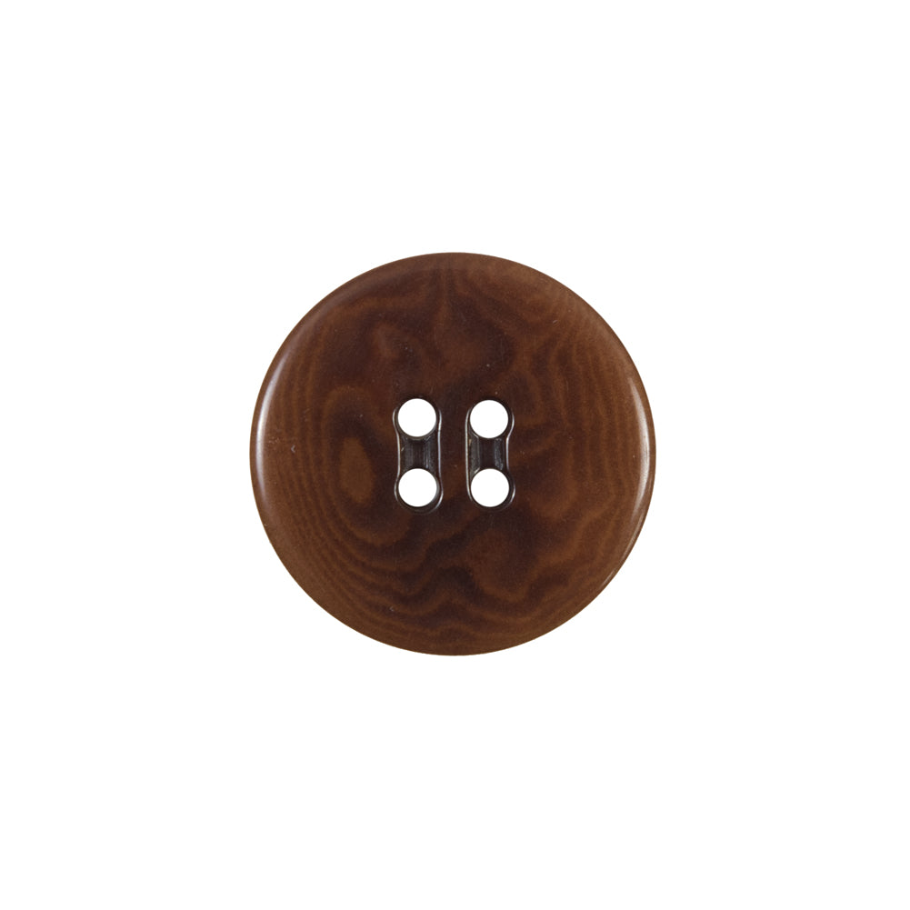 Amber 4-Hole Horn Button - 30L/19mm Detail