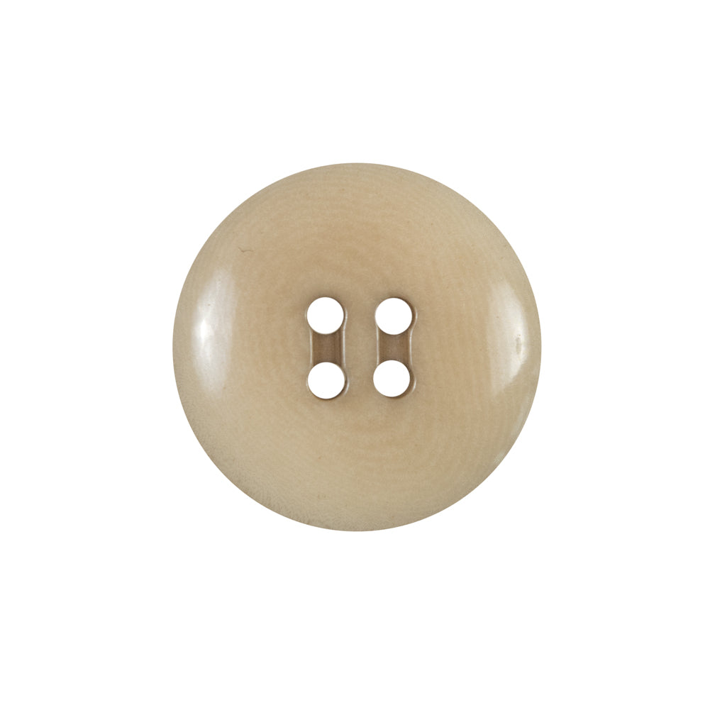 Beige Horn 4-Hole Button - 36L/23mm Detail