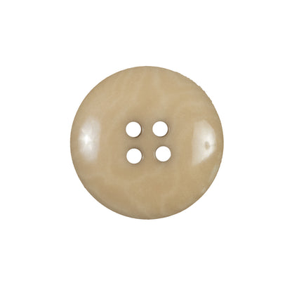 Beige Horn 4-Hole Button - 36L/23mm