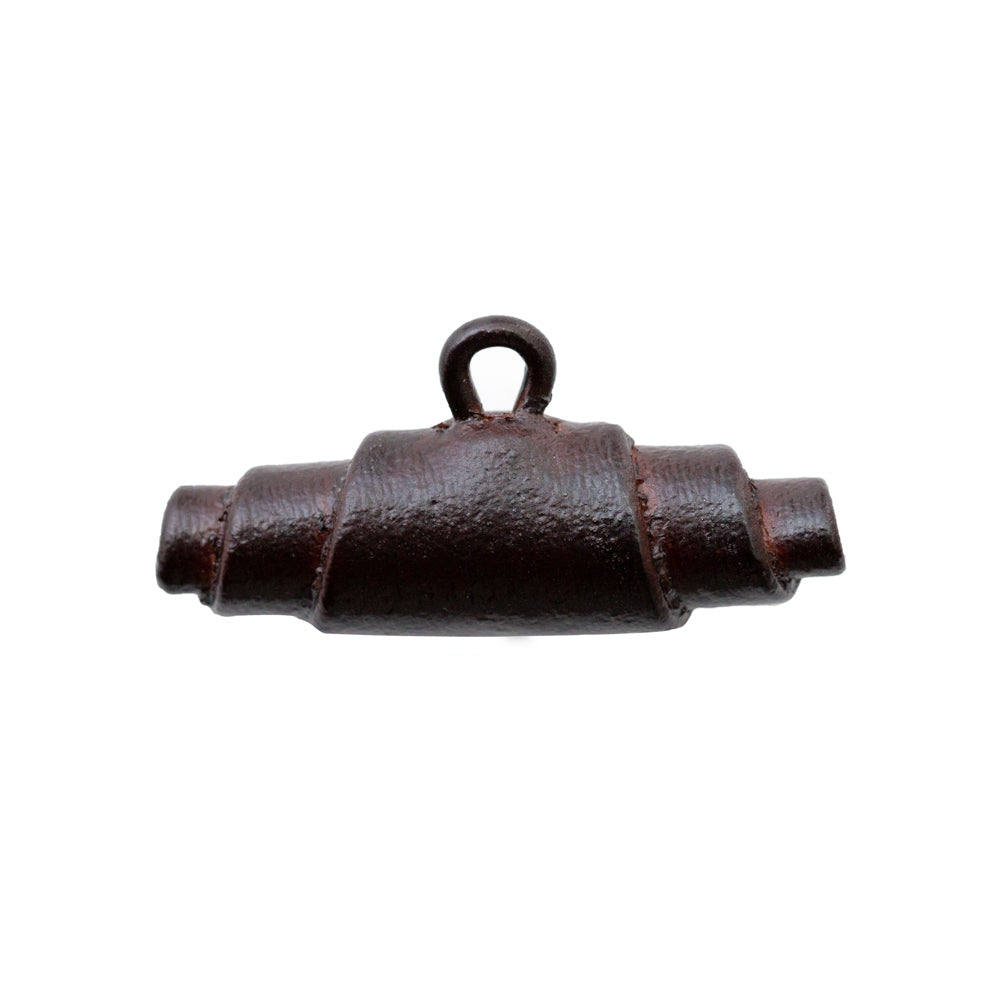Dark Brown Leather Toggle - 54L/34mm Detail
