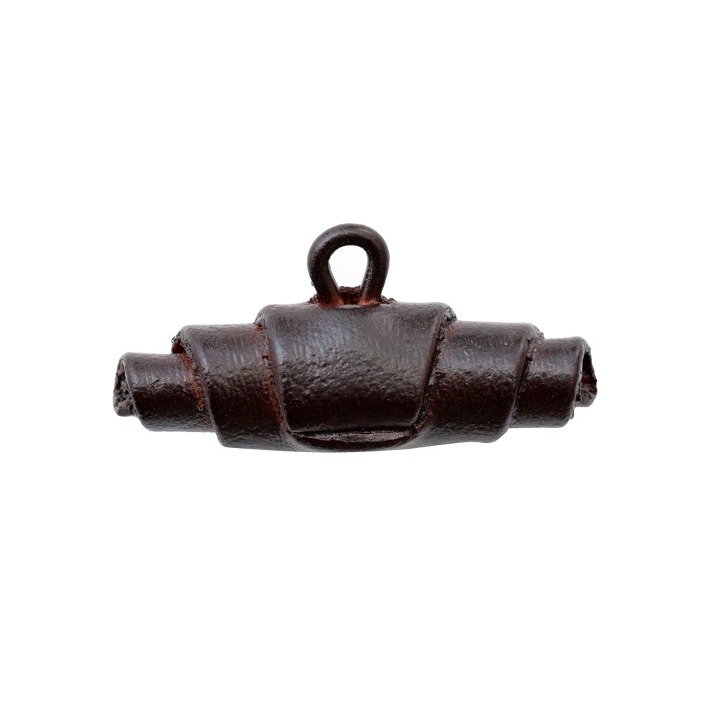 Dark Brown Leather Toggle - 54L/34mm