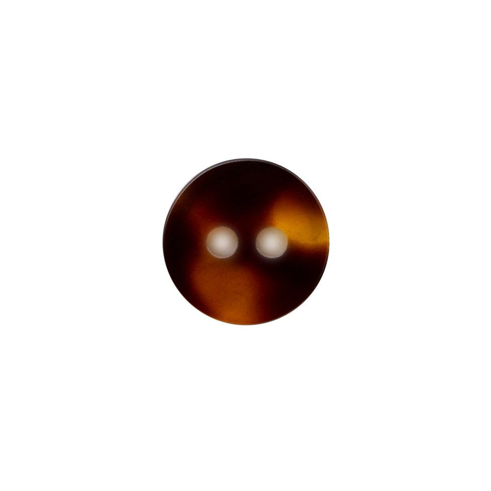 Tortoise Shell 2-Hole Button - 20L/12.5mm