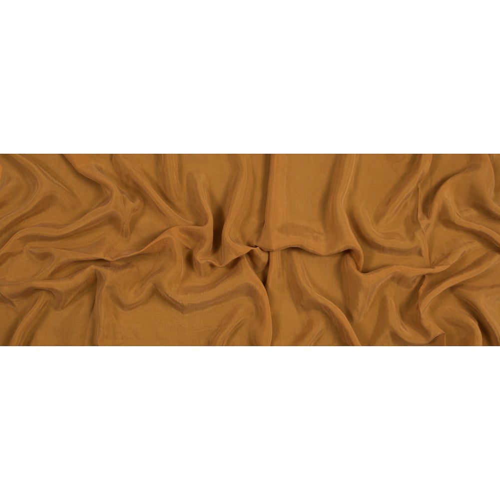 Butterscotch Cupro Plain Dyed Certified Vegan Fabric Folded