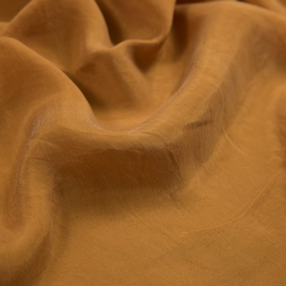 Butterscotch Cupro Plain Dyed Certified Vegan Fabric Full