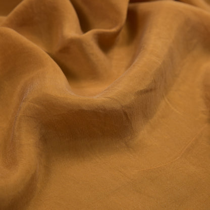 Butterscotch Cupro Plain Dyed Certified Vegan Fabric Full