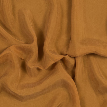 Butterscotch Cupro Plain Dyed Certified Vegan Fabric