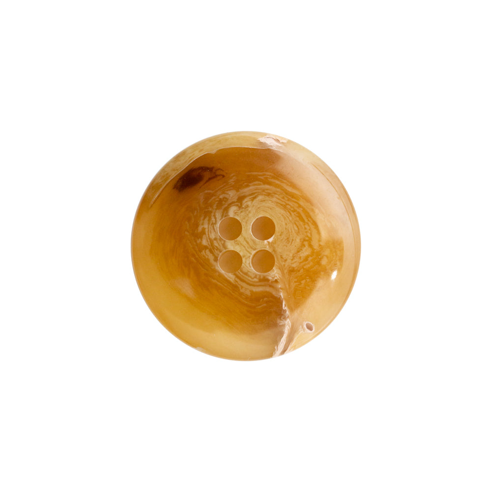 Tan Horn 4-Hole Button - 32L/20mm - Detail