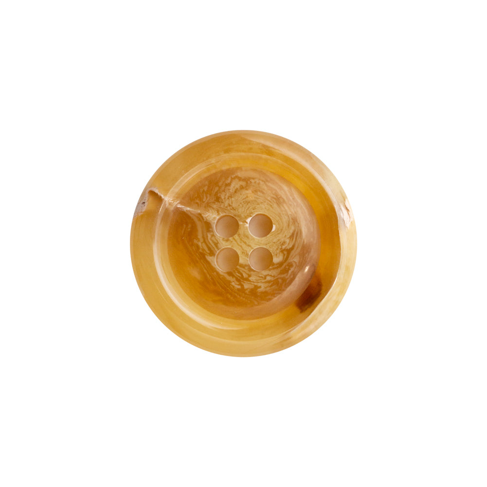 Tan Horn 4-Hole Button - 32L/20mm