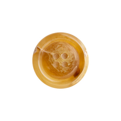 Tan Horn 4-Hole Button - 32L/20mm