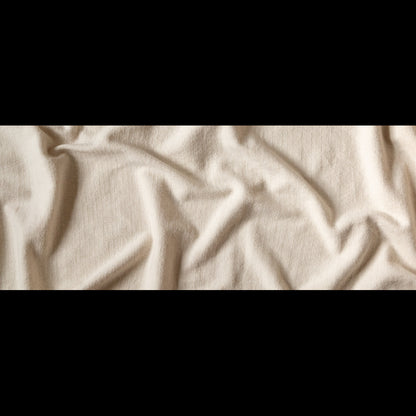 Oatmeal Herringbone Cotton French Terry - Folded