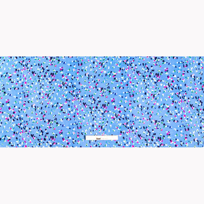 Carolina Herrera Light Blue, Green and Pink Abstract Printed Silk Chiffon Full