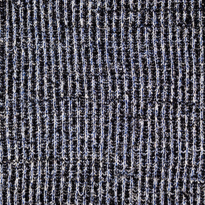 Navy and White Chunky Wool Knit