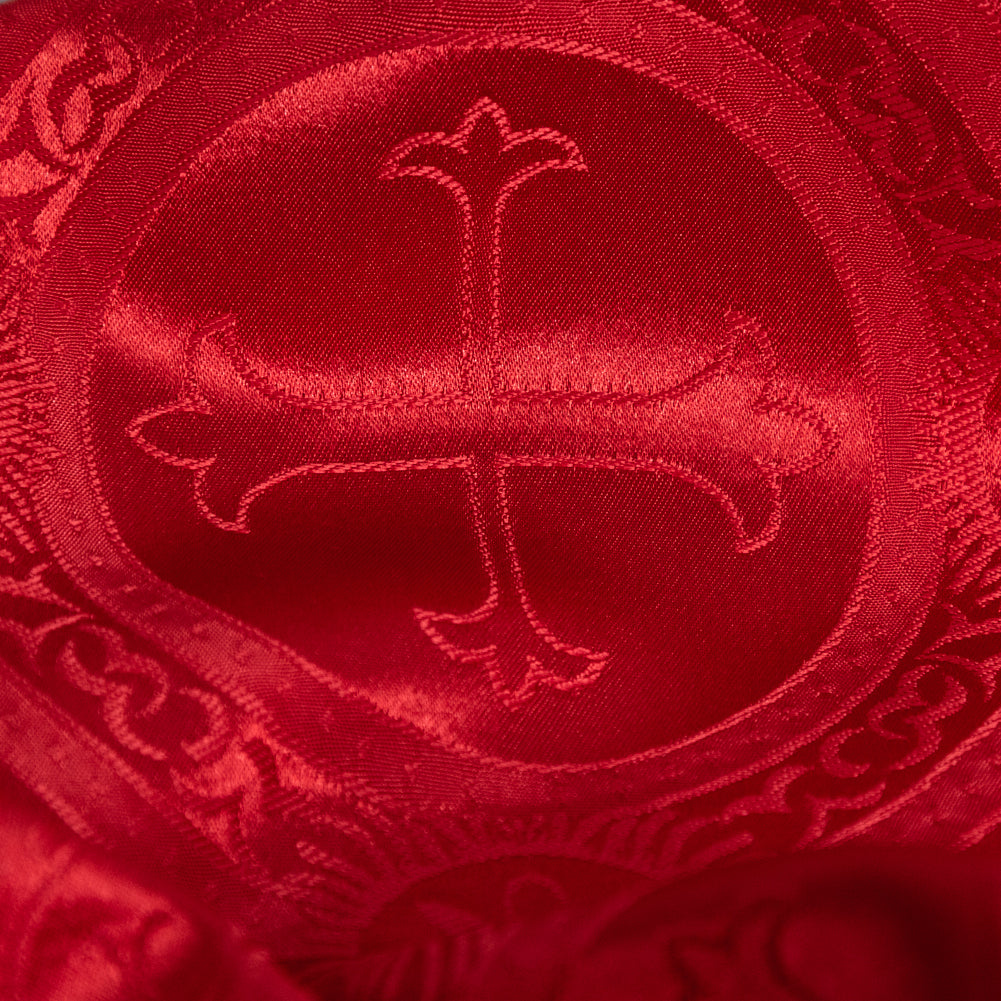 True Red Ecclesiastical Jacquard Full