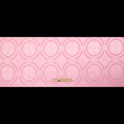 Baby Pink Ecclesiastical Jacquard Folded