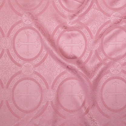 Baby Pink Ecclesiastical Jacquard