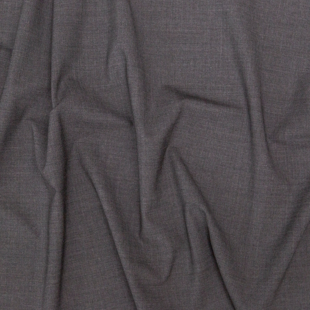 Italian Gray Stretch Tropical Wool Suiting