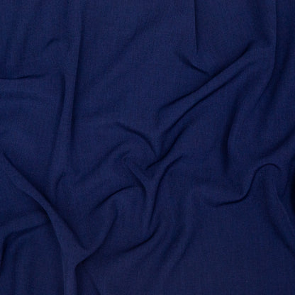 Italian Evening Blue Stretch Polyester Twill