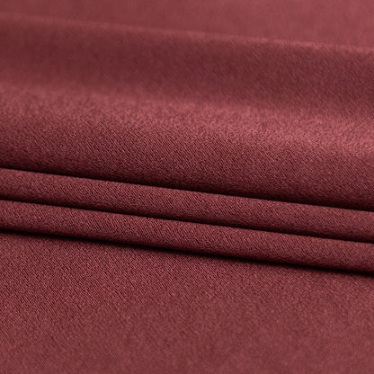 Italian Decadent Brown Stretch Satin-Faced Crepe Folded