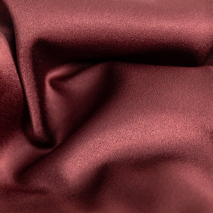 Italian Decadent Brown Stretch Satin-Faced Crepe Detail
