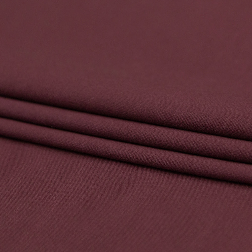 Italian Chocolate Brown Stretch Viscose Jersey Folded