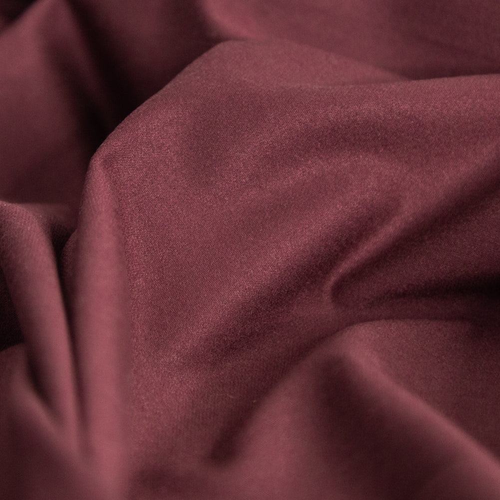 Italian Chocolate Brown Stretch Viscose Jersey Detail