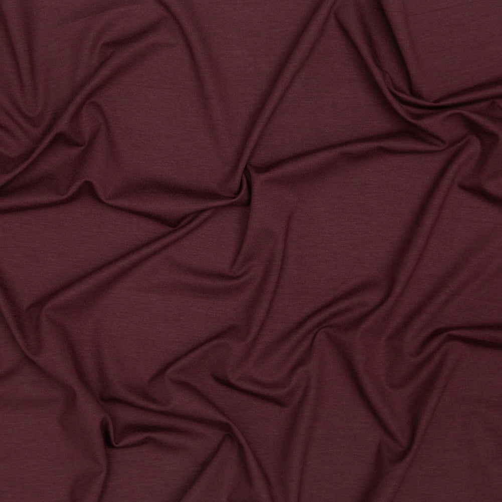 Italian Chocolate Brown Stretch Viscose Jersey