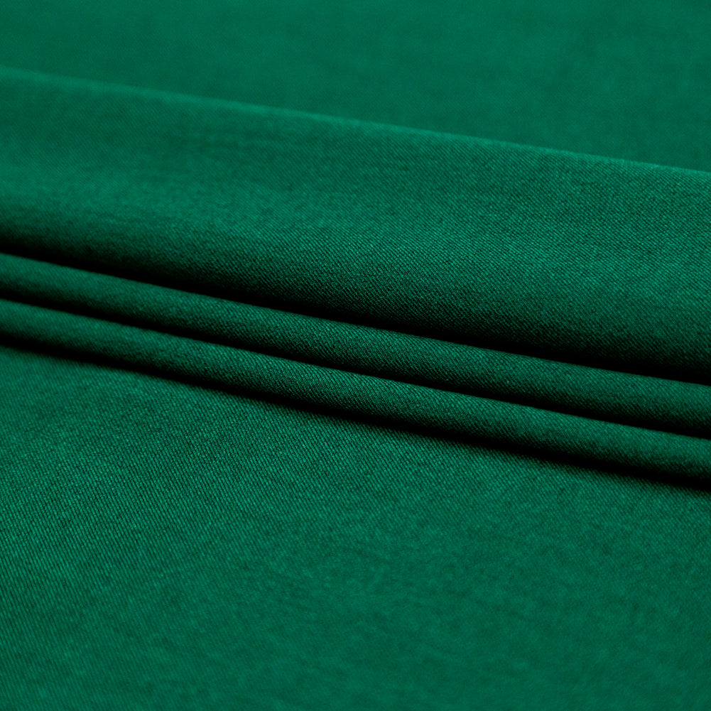 Italian Verde Stretch Polyester Twill Folded