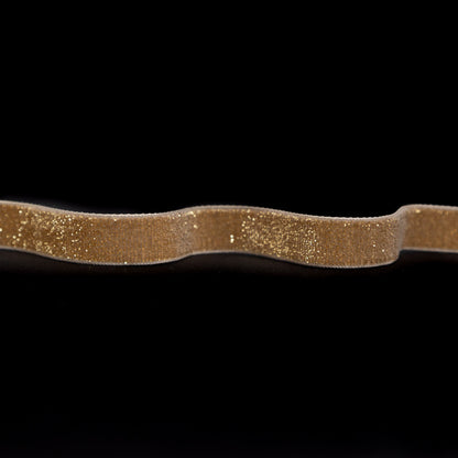 Italian Gold Glitter Velvet Ribbon - 0.625"