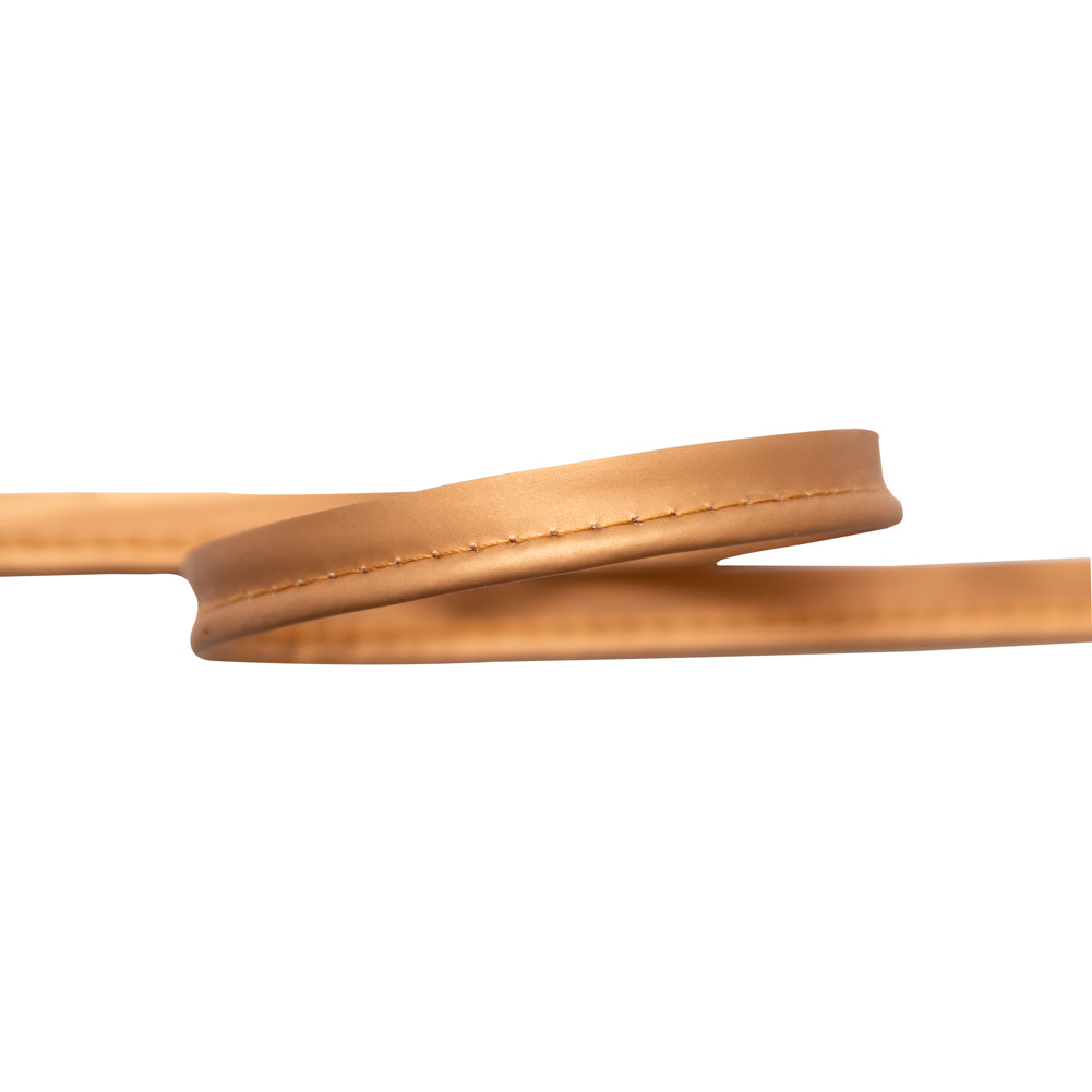 Italian Gold Rubbery Cord with Lip - 0.375" Detail