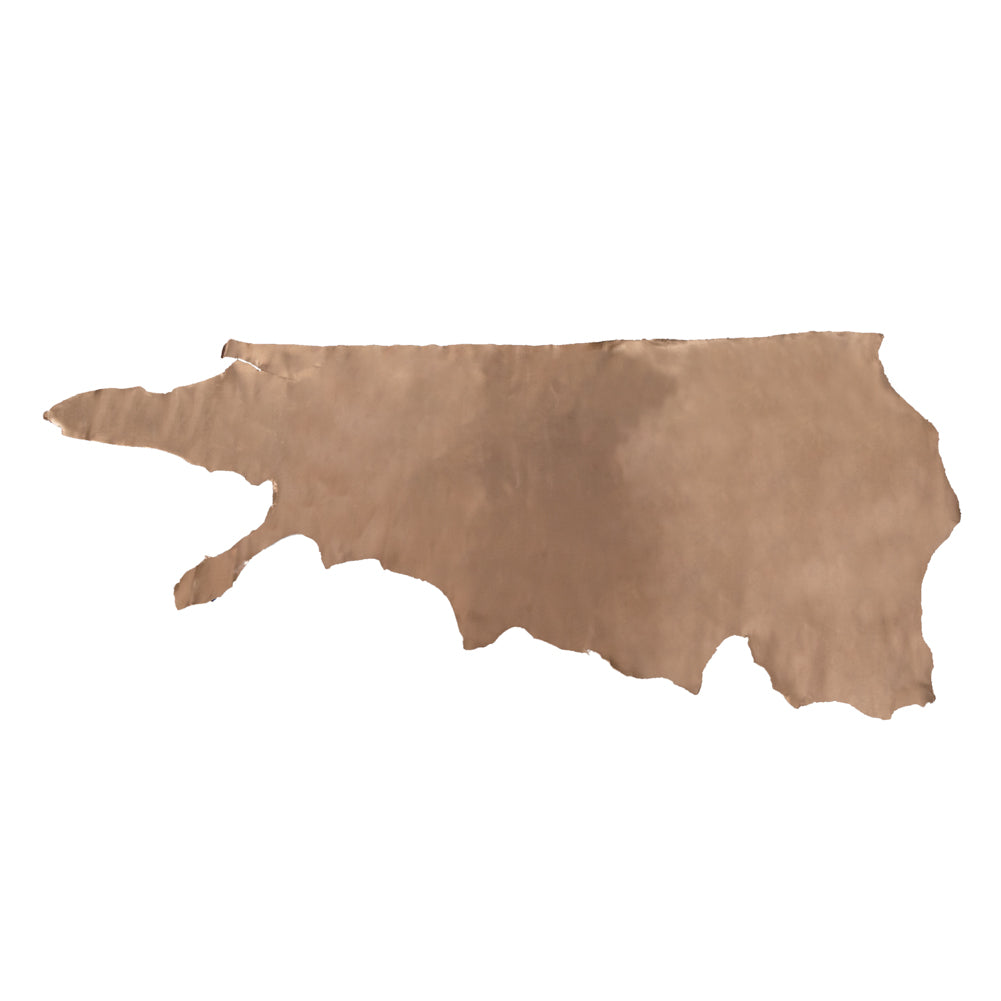 Medium Metallic Pewter Half Cow Leather Hide