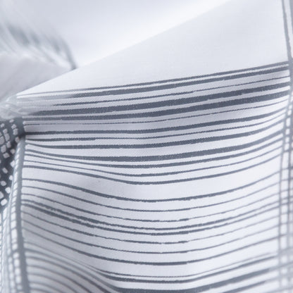 White Plaid Burnout Cotton Twill Detail