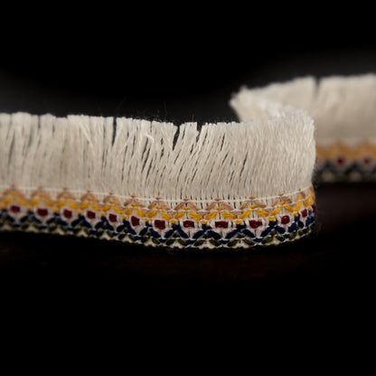 Italian Angora Tribal Wool Fringe Trim - 1.25" Detail