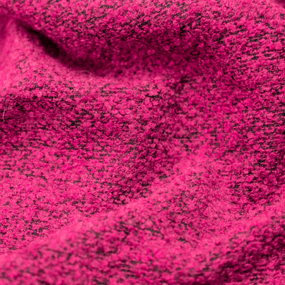 Magenta Blended Wool Boucle Detail
