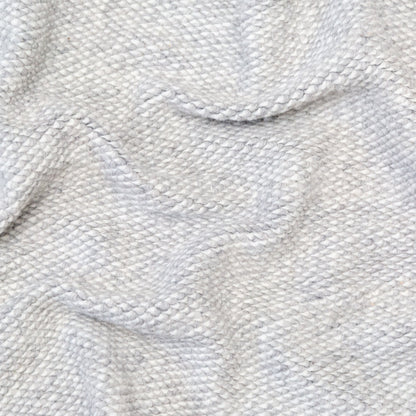 Fuzzy Gray and White Chunky Wool Knit