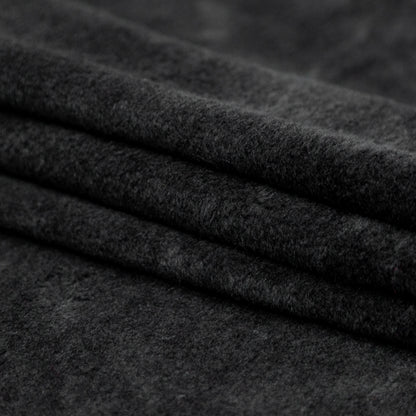 Thick Fuzzy Black Wool Knit Folded