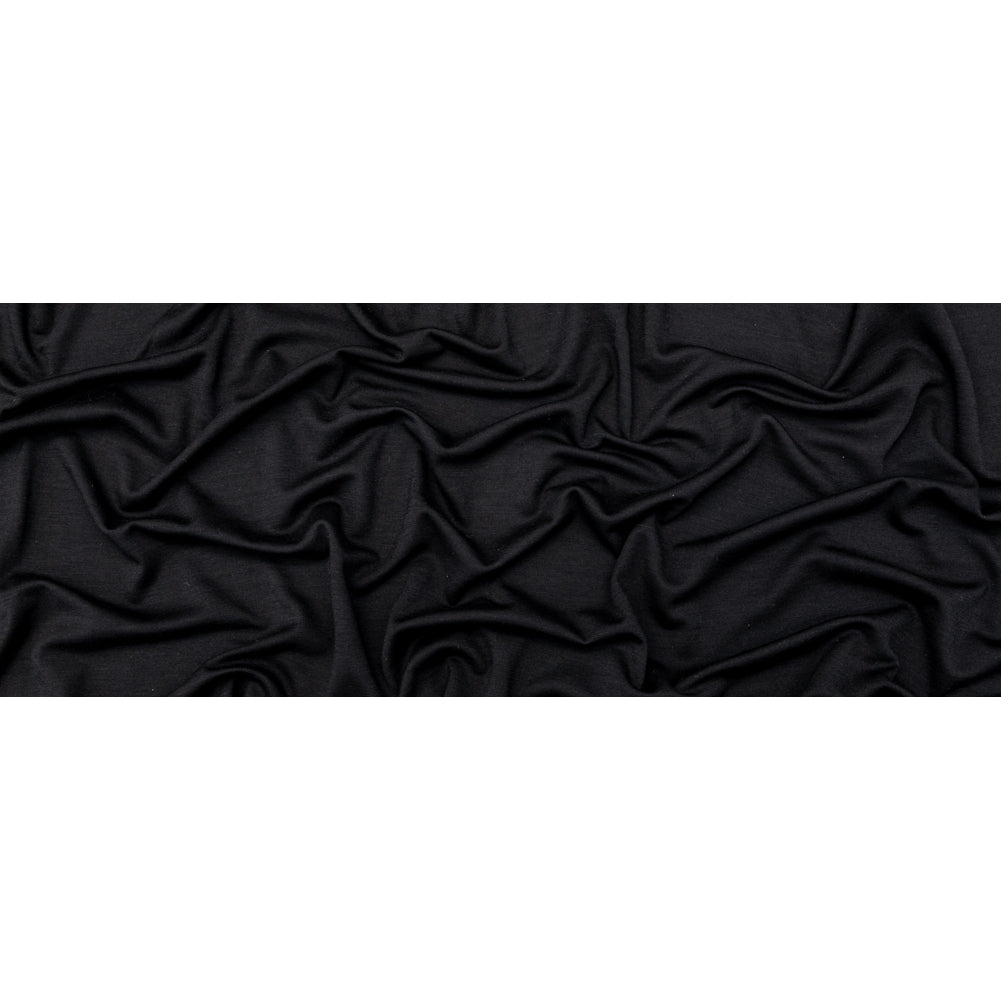 Black Rayon and Wool Double Knit Full