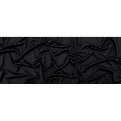 Black Rayon and Wool Double Knit Full